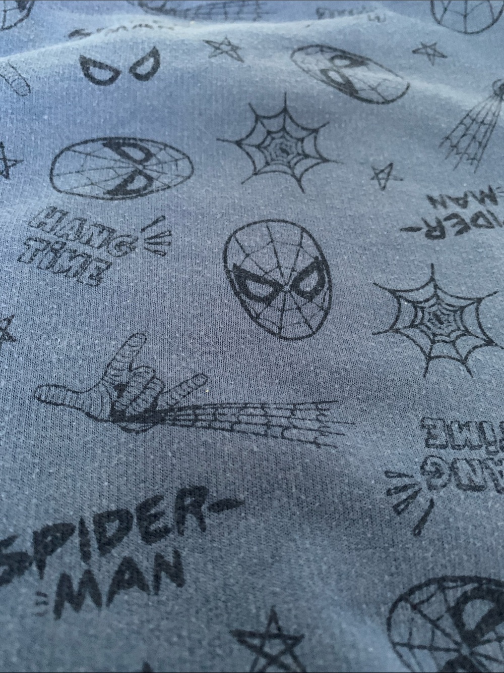 🍊5/$25 Marvel Blue Spider-Man "To The Rescue" Sweatshirt size 18-24m - Picture 6 of 6